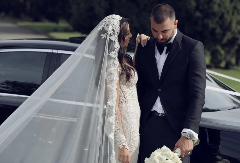 Wedding Mantilla Cathedral one layer bridal Veil lace edge for bride