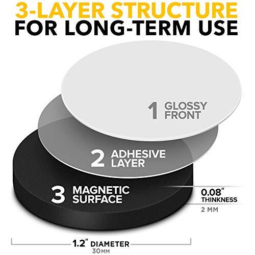 Large Magnets with Adhesive Backing Round and Square Self Assorted Sizes