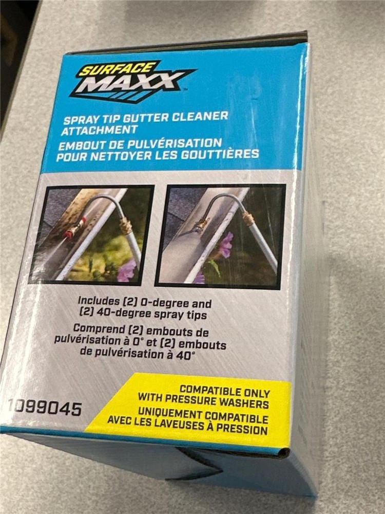 ^ Surface Maxx Spray Tip Gutter Cleaner Attachment Compatible w/ Pressure Washer
