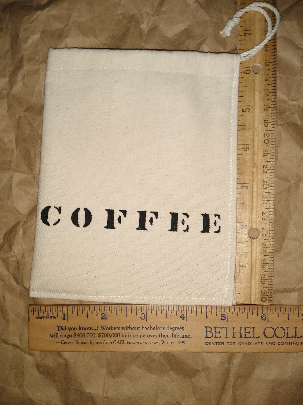 Civil War RATION Poke Haversack 4 TICKING BAGS Soldier Union Rebel