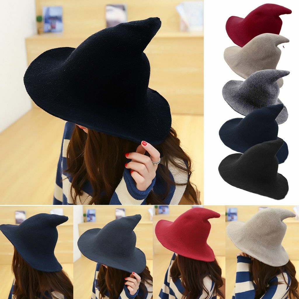 Halloween Witch Hat Made From High Quality Sheep Wool Modern Party Witch Hats US