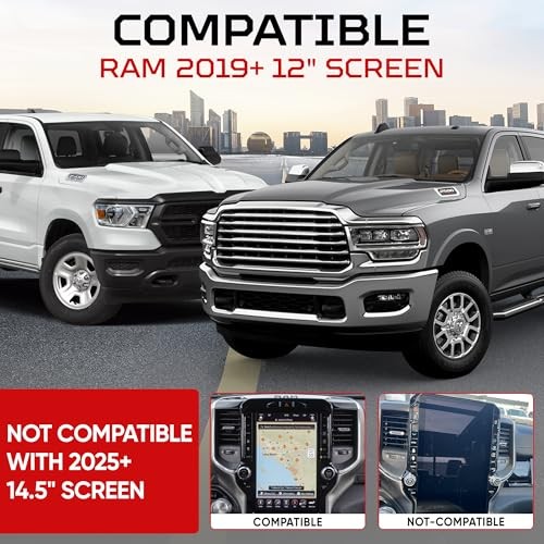 Radio Knobs Compatible with 2019–2025 RAM Trucks (12.0" Touchscreen Only) |