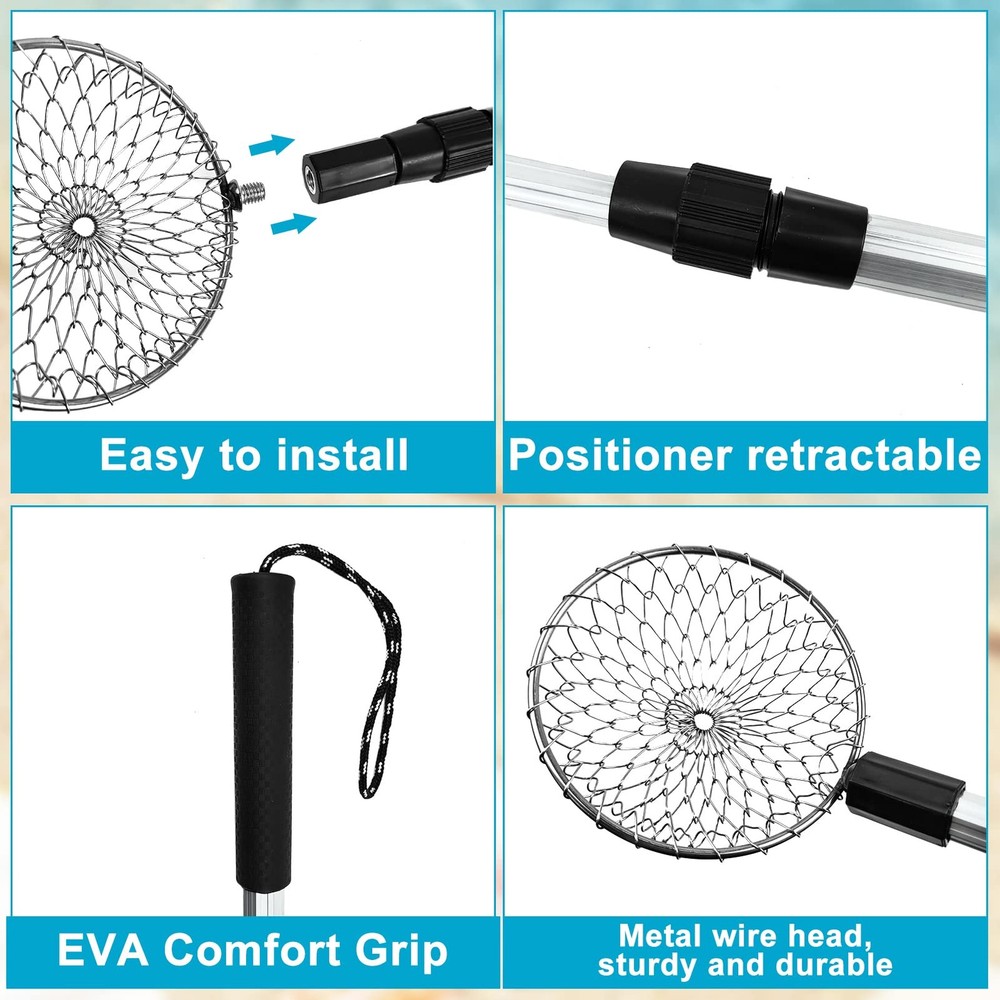 3 Pack Sand Sifter Tools - Beach Scoop for Beachcombing Shell Shark Tooth Sifter