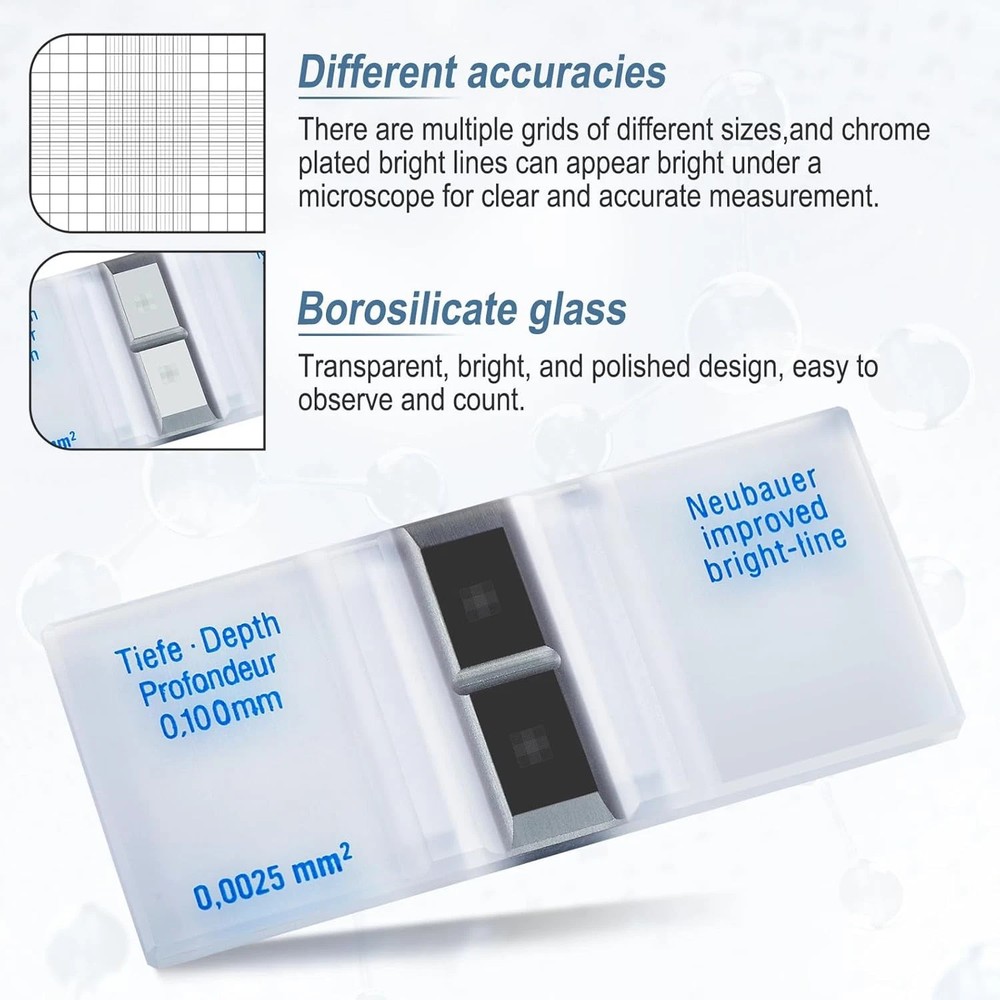 Hemocytometer hemacytometer cell count counting chamber quick US shipping New