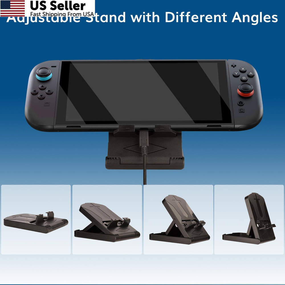 Switch 2 Accessories Bundle for Nintendo 2, 2 Kit-Orange Blue