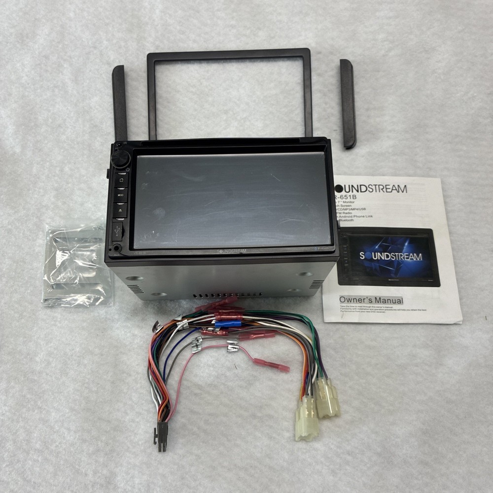 Soundstream VR-651B 7” 2-DIN Touchscreen DVD/CD Headunit w/ Android PhoneLink