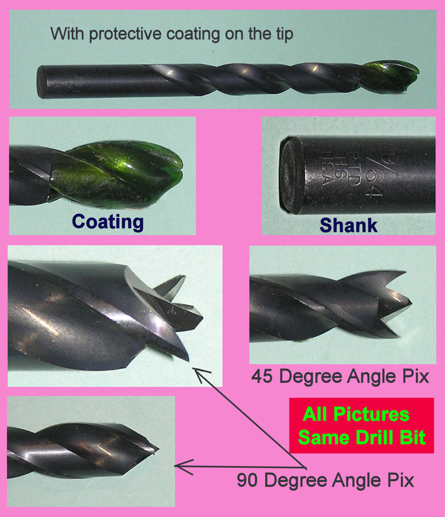 USA 37 HS High Speed Custom BRAD POINT Drill Bits NOS(PTD Precision Twist Drill)