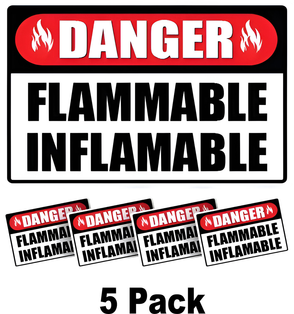 5X Flammable Danger
