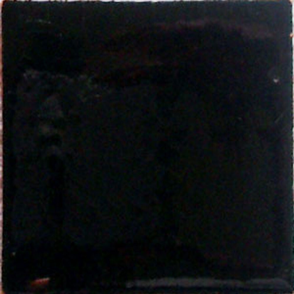 S#011) Mexican Tile sample Ceramic Handmade 4x4 inch, BLACK