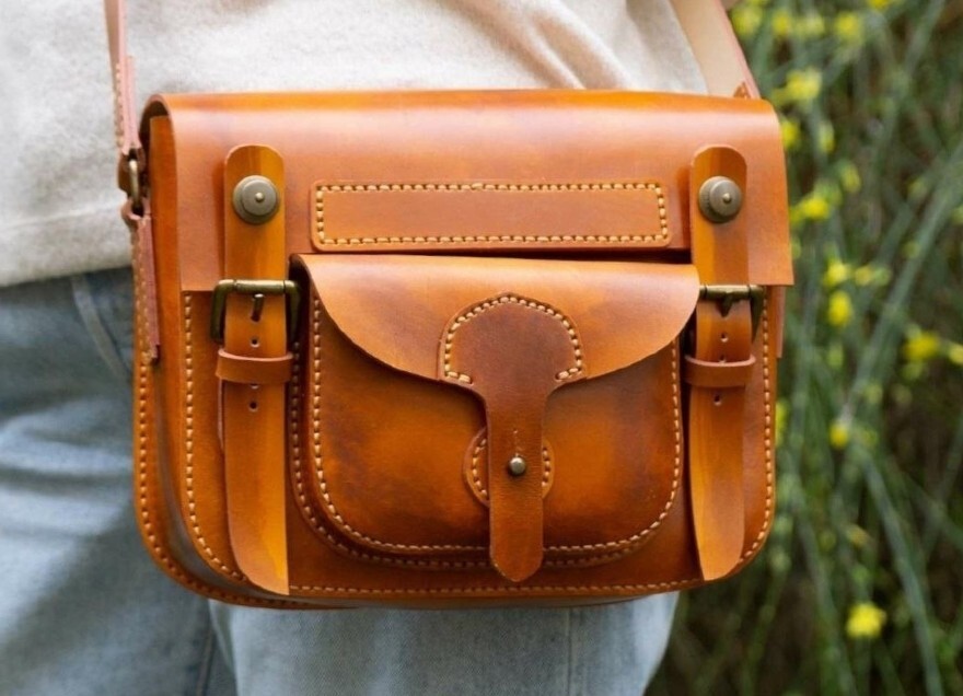 DIGITAL VECTOR FILE, leather bag - Bag 8