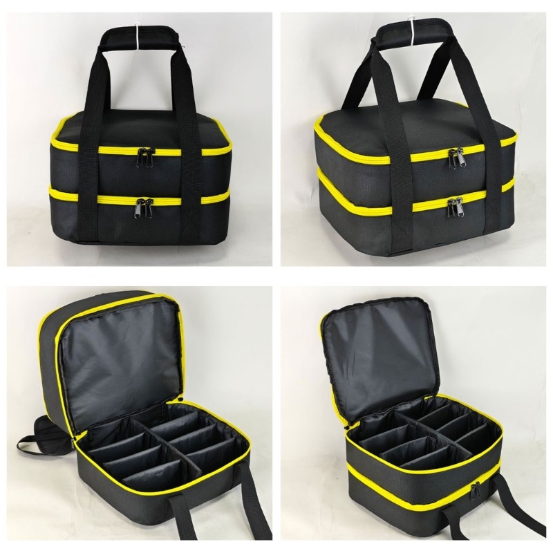 Multipurpose Battery Storage Container Shatterproof Fabric Texture for Storing