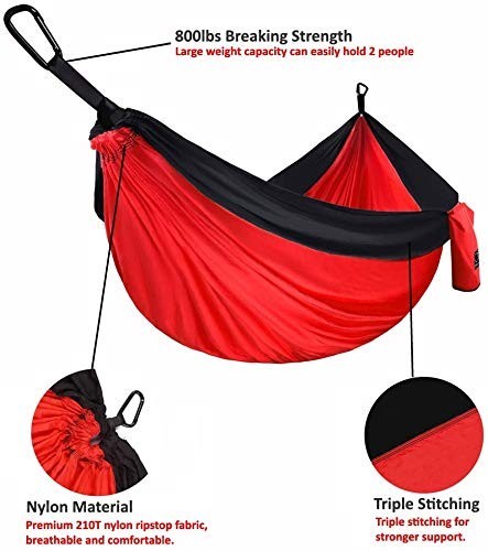 Double Person Hammock with Ropes for Outdoor Camping Adventures