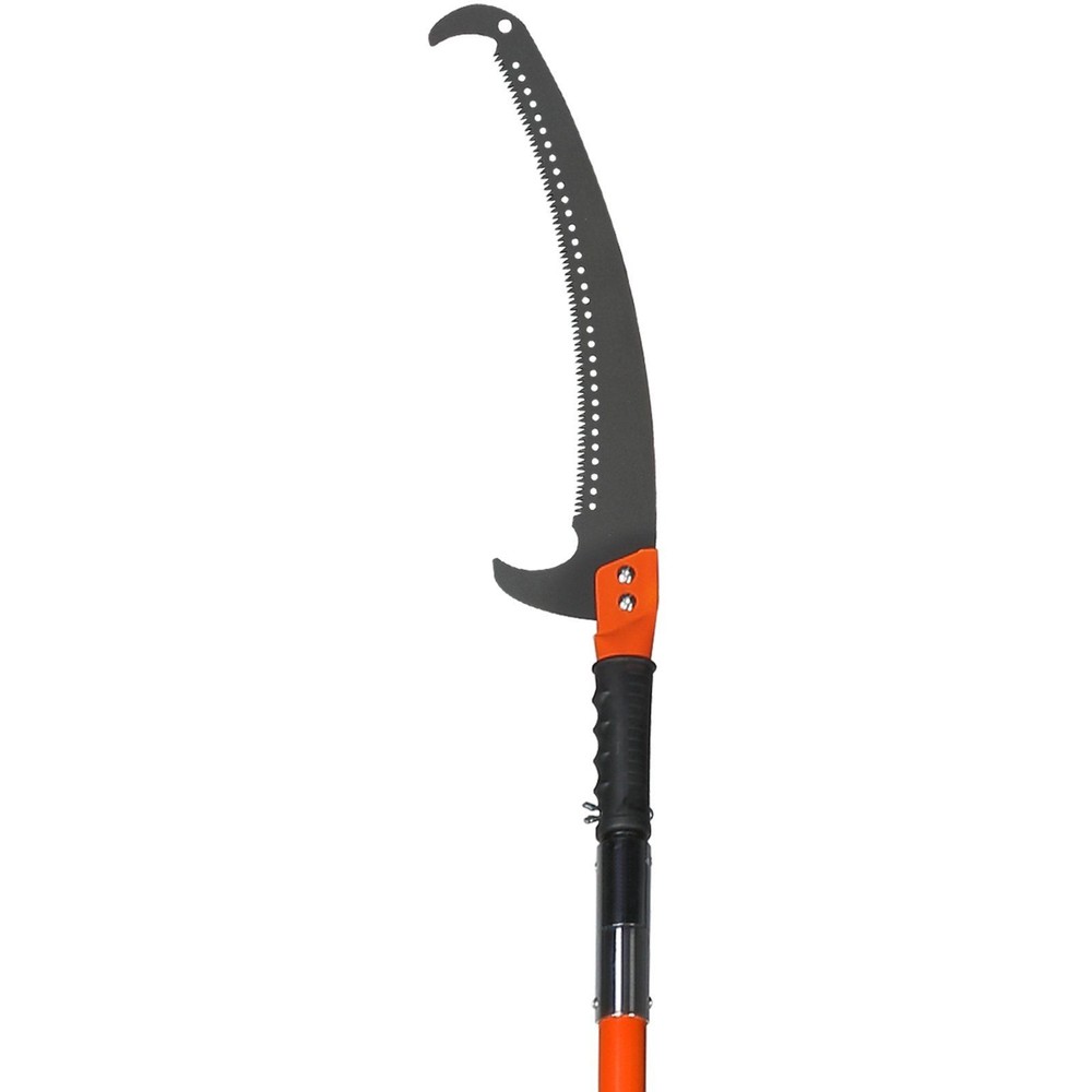 8-Segment Extendable Pole Saw 7.3–27ft, Lightweight 11lb, Hooked Carbon Blade