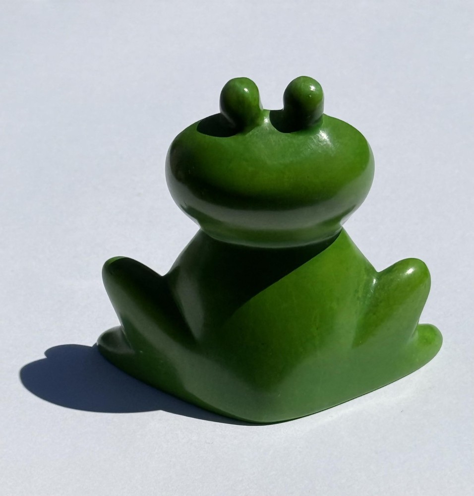 Green Frog Figurine