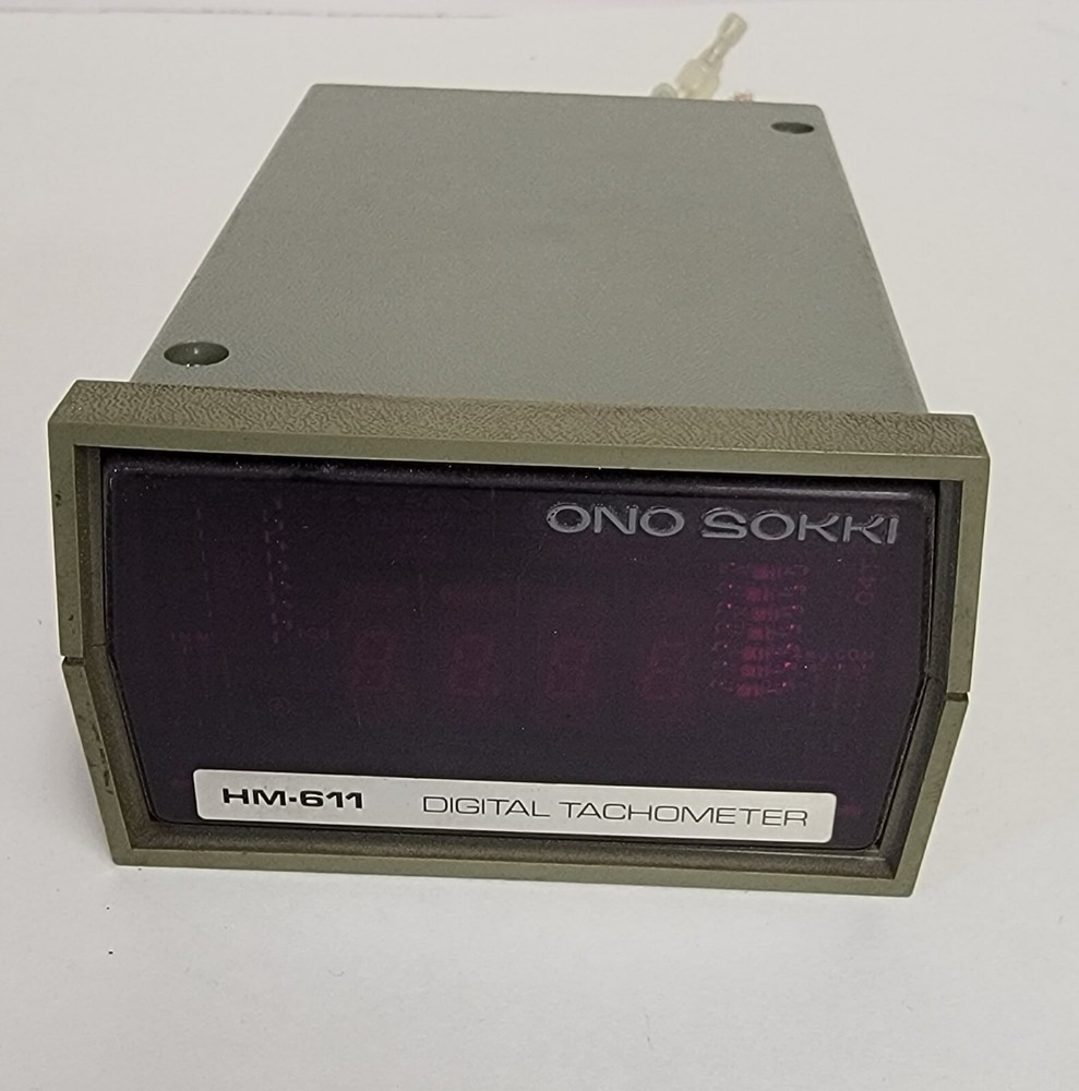 ONO SOKKI DIGITAL TACHOMETER HM-611.