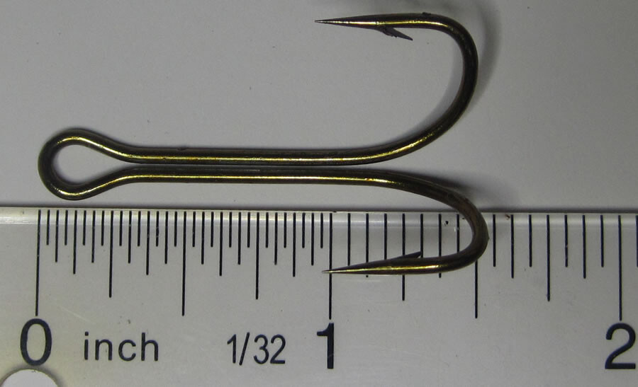 50 Double Hooks 2/0 Popular Top Water Frog / Mouse bait hooks