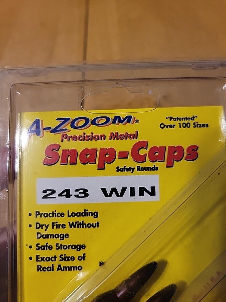 (2) A-Zoom Snap Caps For .243 Win In Original Packaging