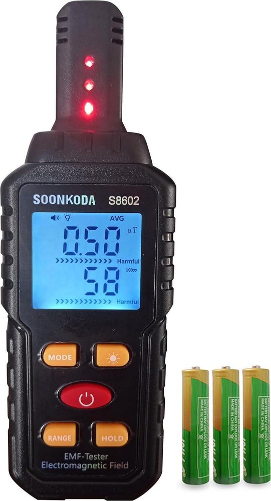 3 In 1 EMF Meter,EMF Reader,Electromagnetic Field Radiation Detector,EMF Tester