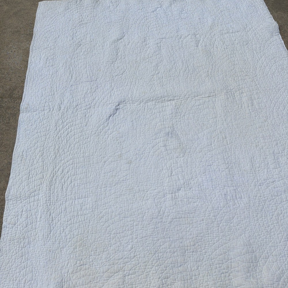 VTG Small Patchwork Cotton Quilt 74" X 58"