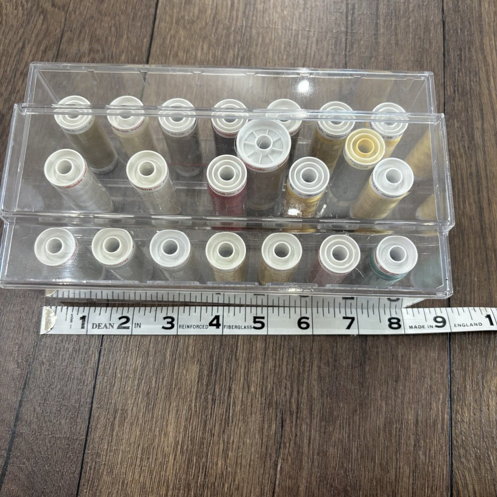 Acrylic Thread Organizer Storage Box with NEW Thread