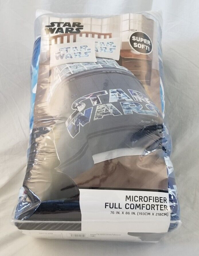 5 pc Disney Star Wars Full Microfiber Comforter & Sheet Set NIP