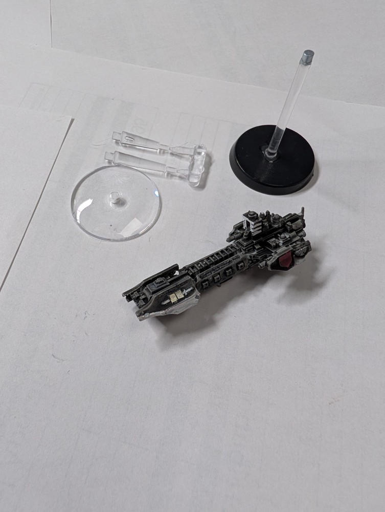 Battlefleet Gothic Grey Knights Strike Cruiser Forge World Resin *OOP*