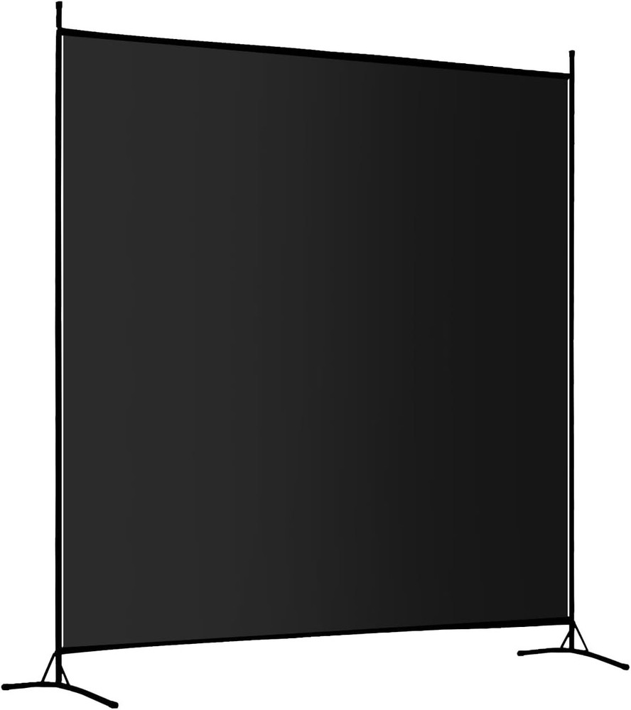 Single Large Panel Room Divider 6 Ft Tall Privacy Screen Room