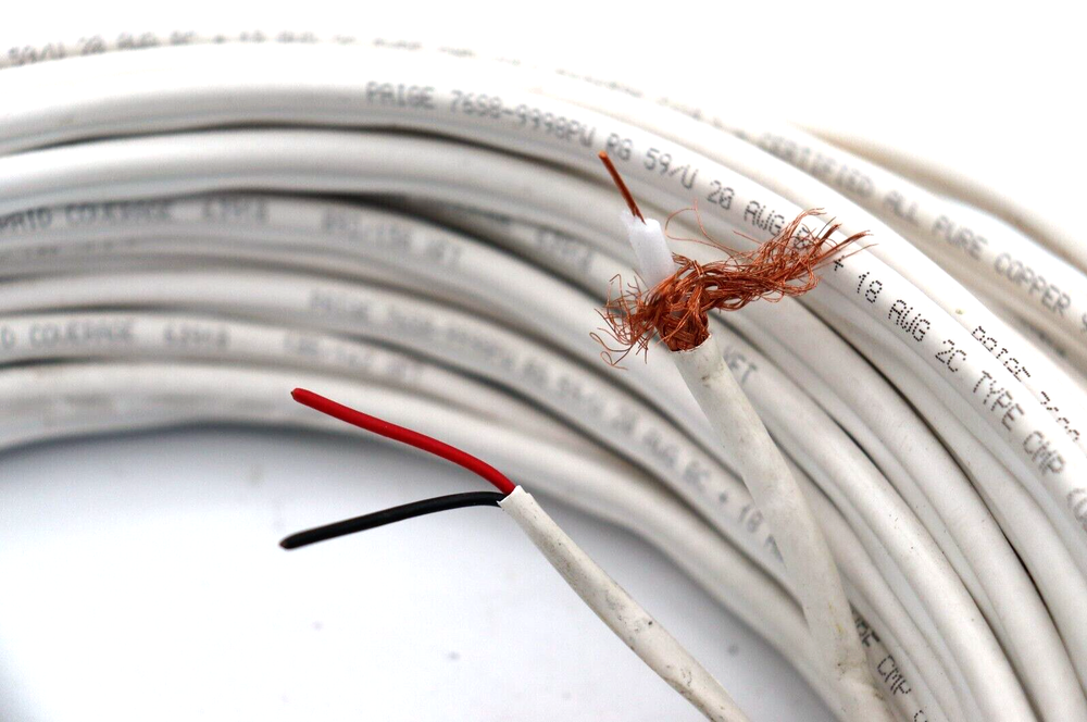 Paige RG 59/U, 18/2 Plenum CCTV Cable