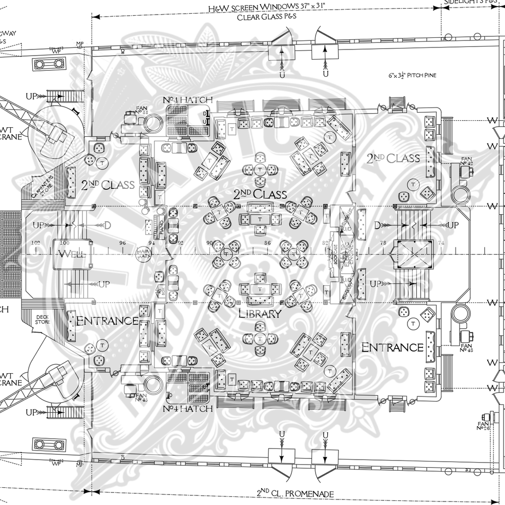 Titanic 1/350 Deck Plan