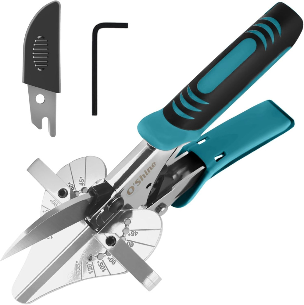 O'Shine Ratchet Miter Shears for Precision Angular Cutting & Crafting Tools