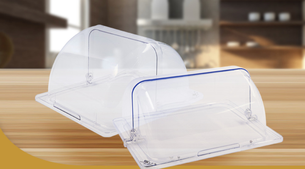 Polycarbonate Dome Flip Cover, Full Size, Medium, Clear
