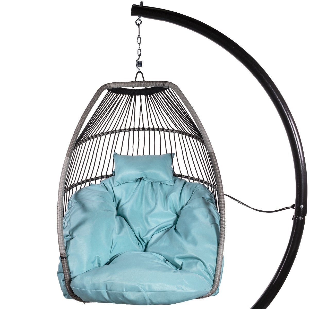 Barton Soft Cushion Hanging Egg Chair Garden Home Indoor Outdoor Patio Balcony