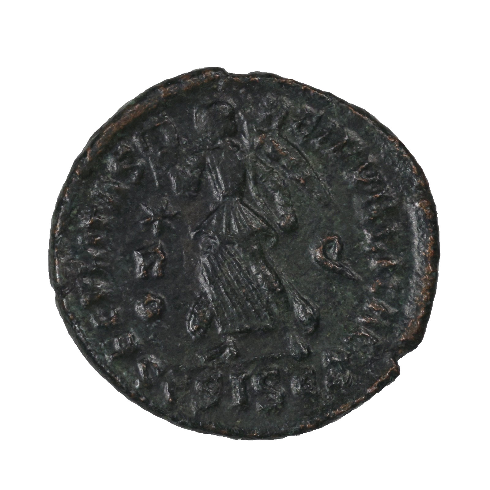 Valentinian I AE3 Ancient Roman Bronze Coin 364-375 AD RIC.15a Siscia Mint