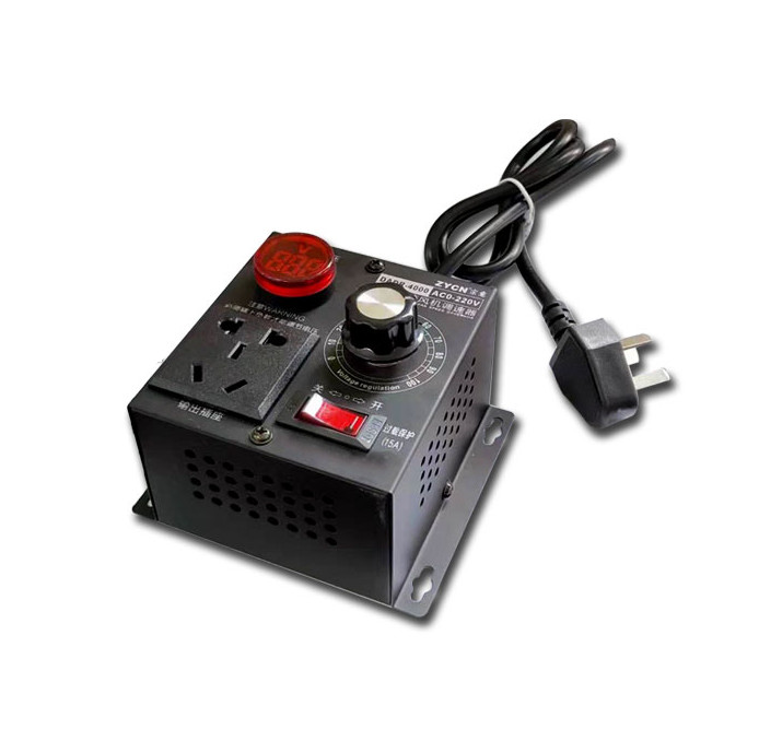 AC 0-220V 4000W Single-phase Motor Speed Governor Voltage Regulator Switch