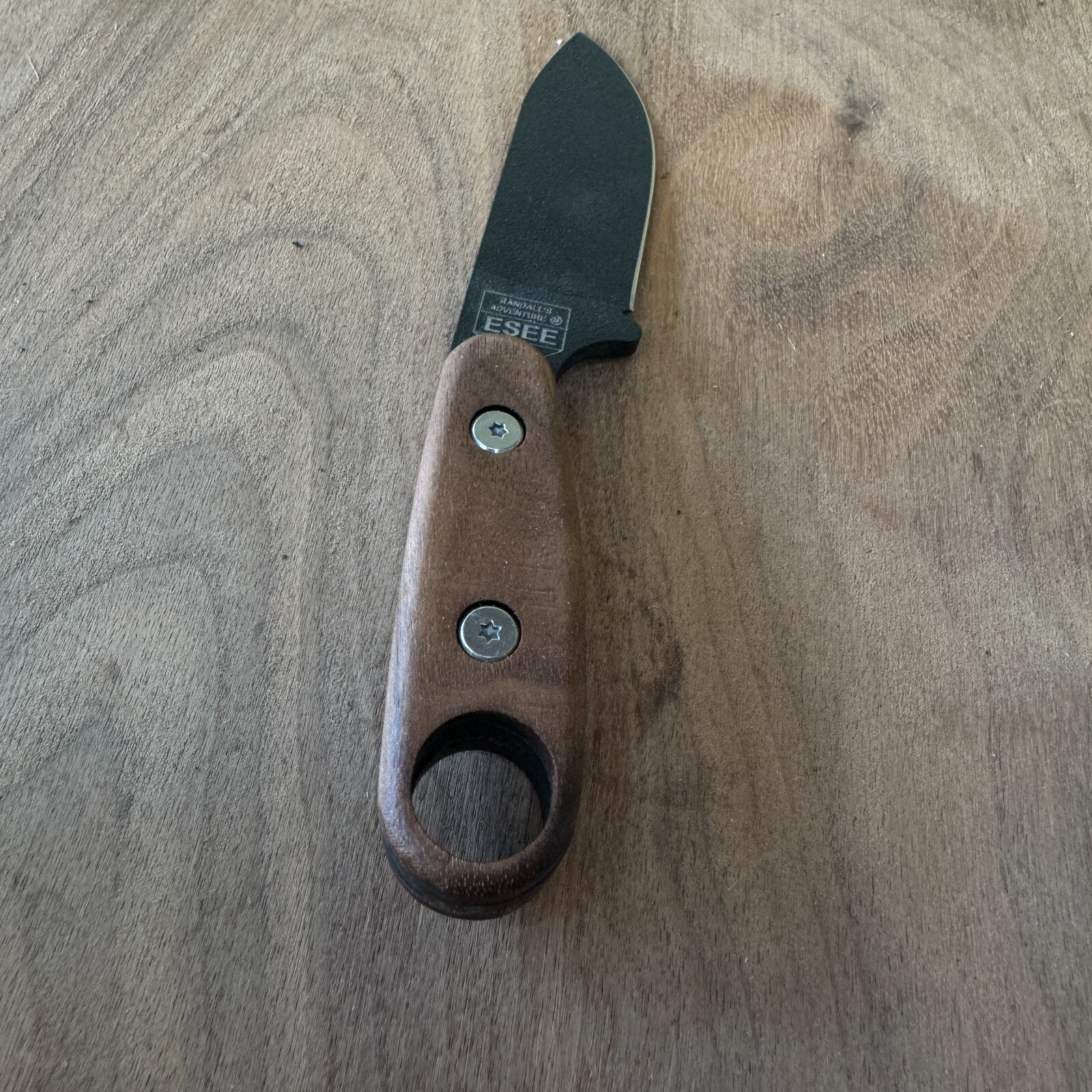 Walnut scales compatible with Kabar BK-14 Eskabar knife (w/hardware)