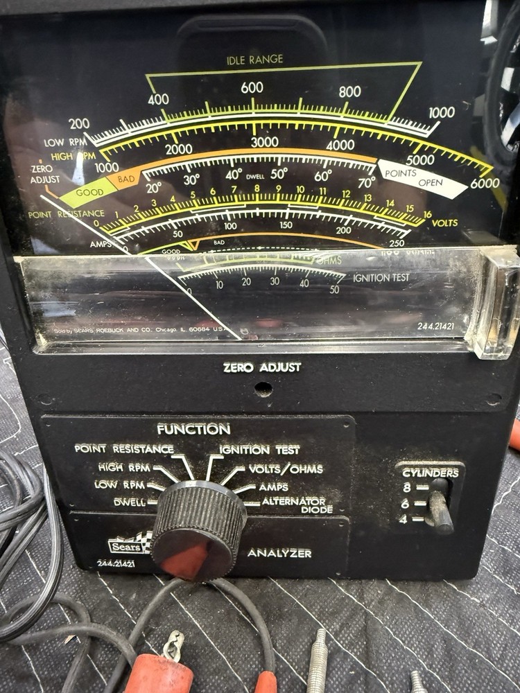 Vintage Sears 224 21421 Engine Analyzer