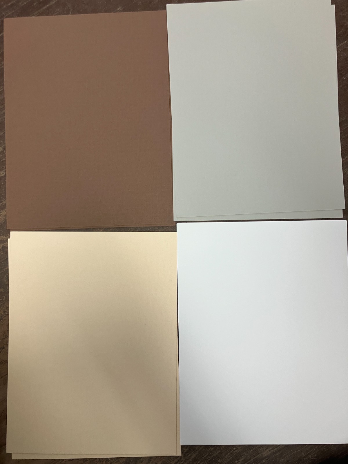 8.5x11 Multiple Colors Cardstock Paper Scrapbooking 24 Colors 75 Pcs