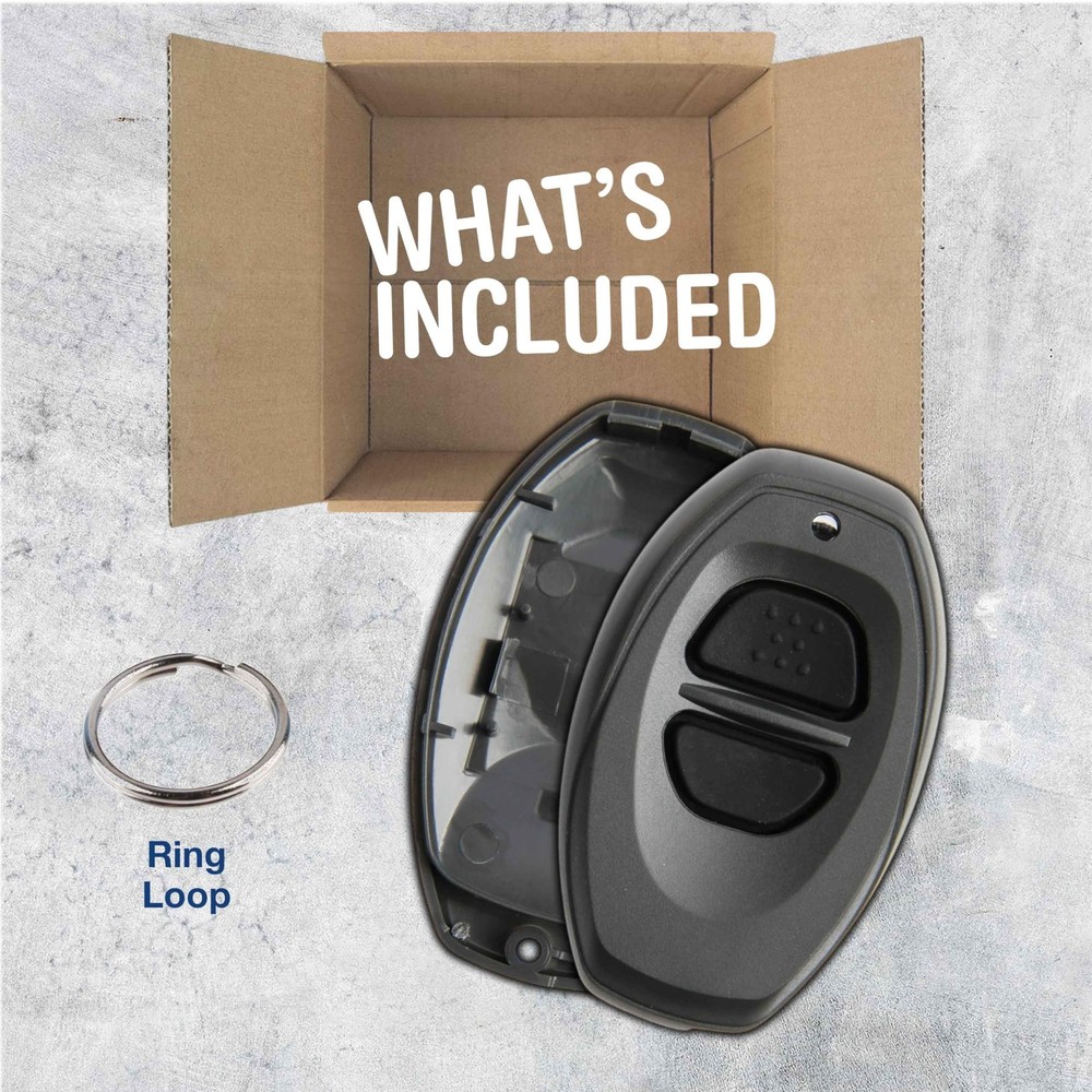 KeylessOption Just The Case Key Fob Keyless Entry Remote Shell Button 1-Pack