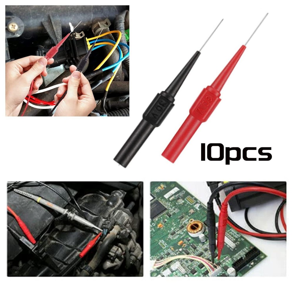 Multimeter Test Leads Back Probe Pins Needle Extension Banana Socket Kit