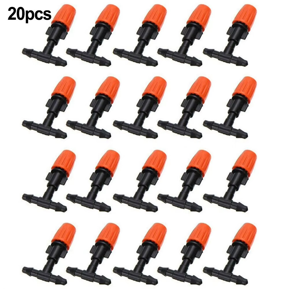 50 Pcs Micro Drip Adjustable Irrigation System Watering Sprinklers Emitter Dripp