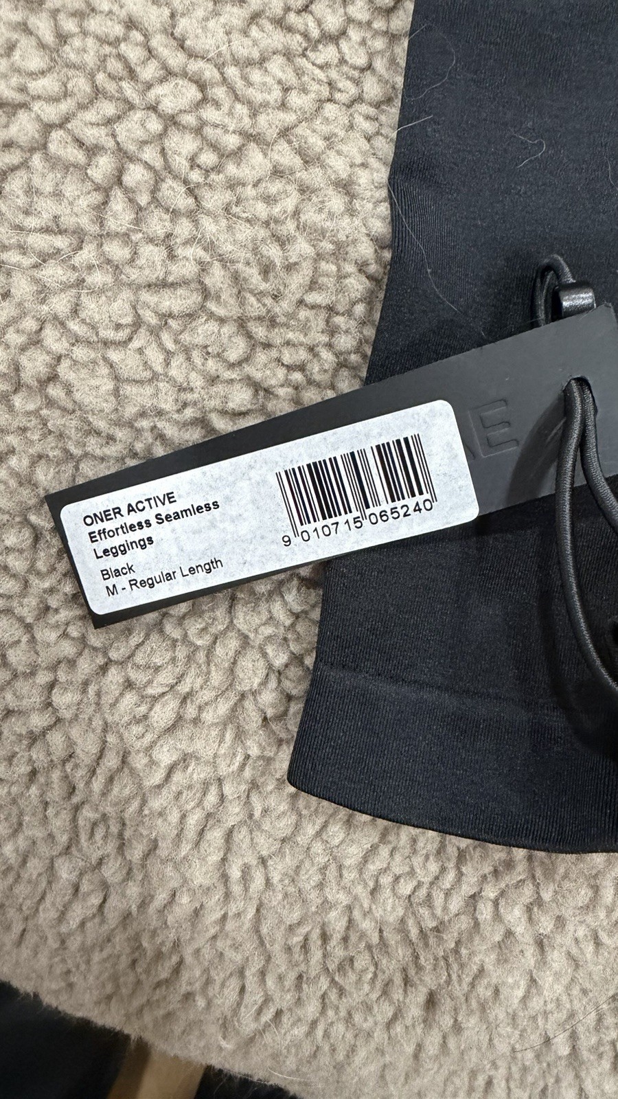 Oner Active Effortless Seamless Leggings Black M-Regular Length NWT