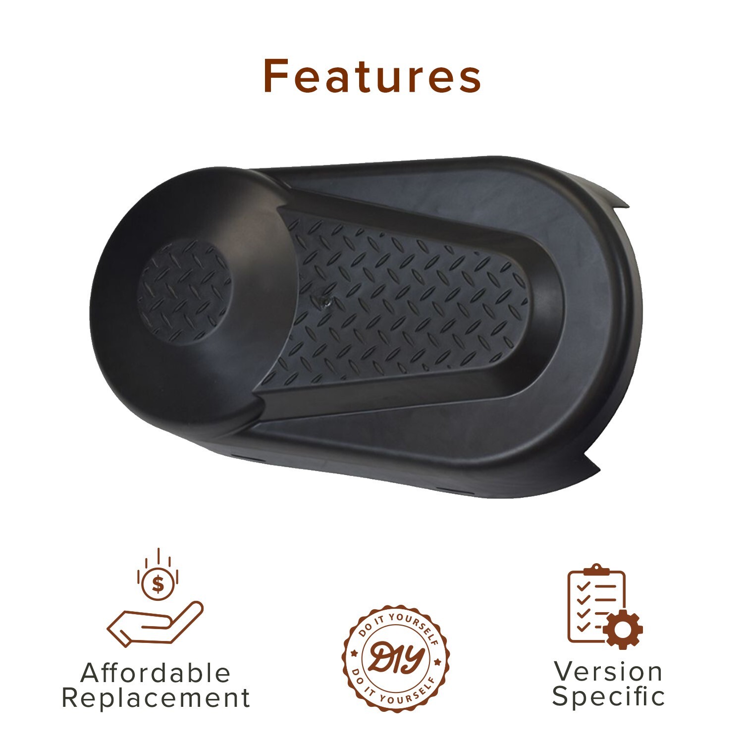 Plastic Clutch Cover for the Baja, Hensim MB165, Coleman CT200-U Trail Mini Bike