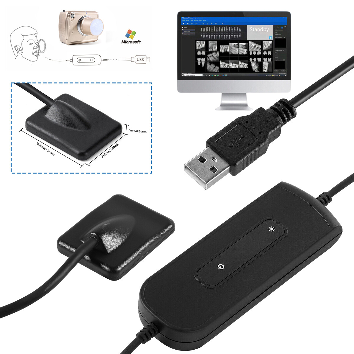 Rayos X Handheld Dental Intraoral Ray System w/ Case #2