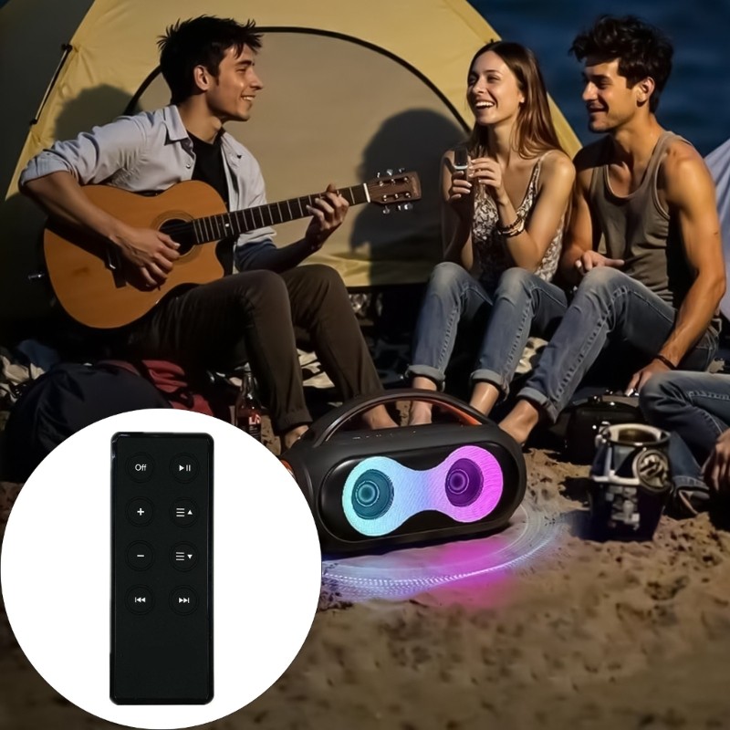 Long Battery Life Remote for Speaker Systems Wide Compatibility Plastic Texture