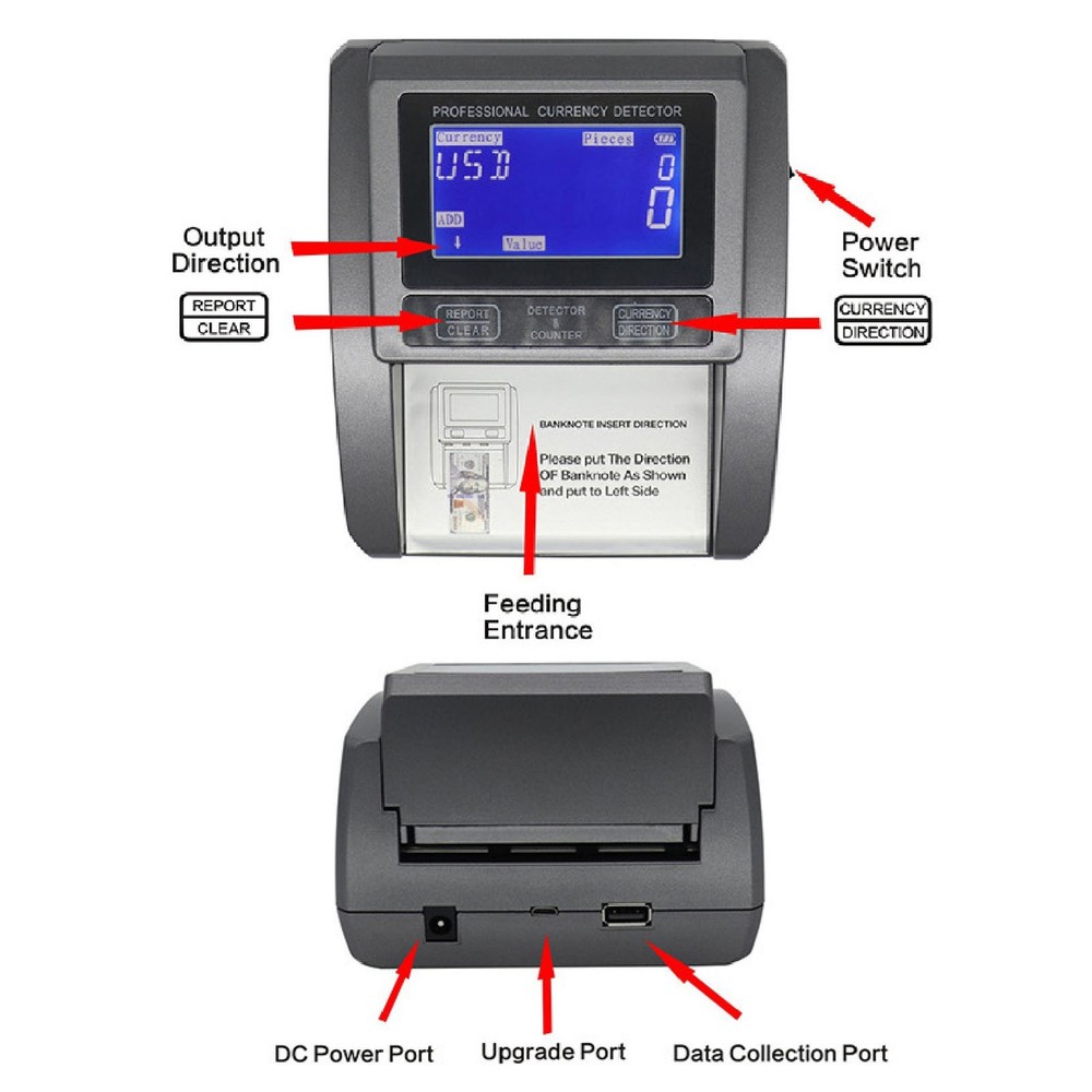 Portable Bill Detector Machine Efficient Bill Checking For Stores Popular
