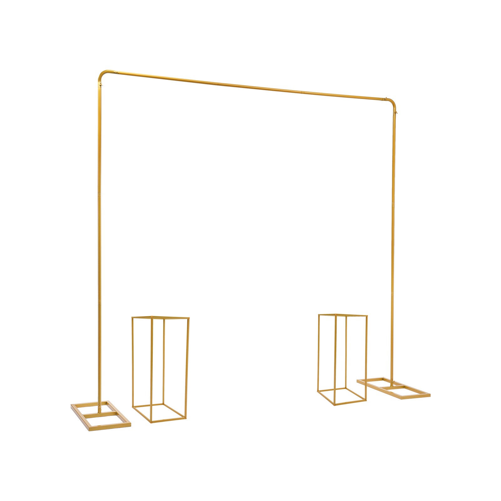 Gold Metal Wedding Stand Balloon Stand with Flower Stands Background Decoration