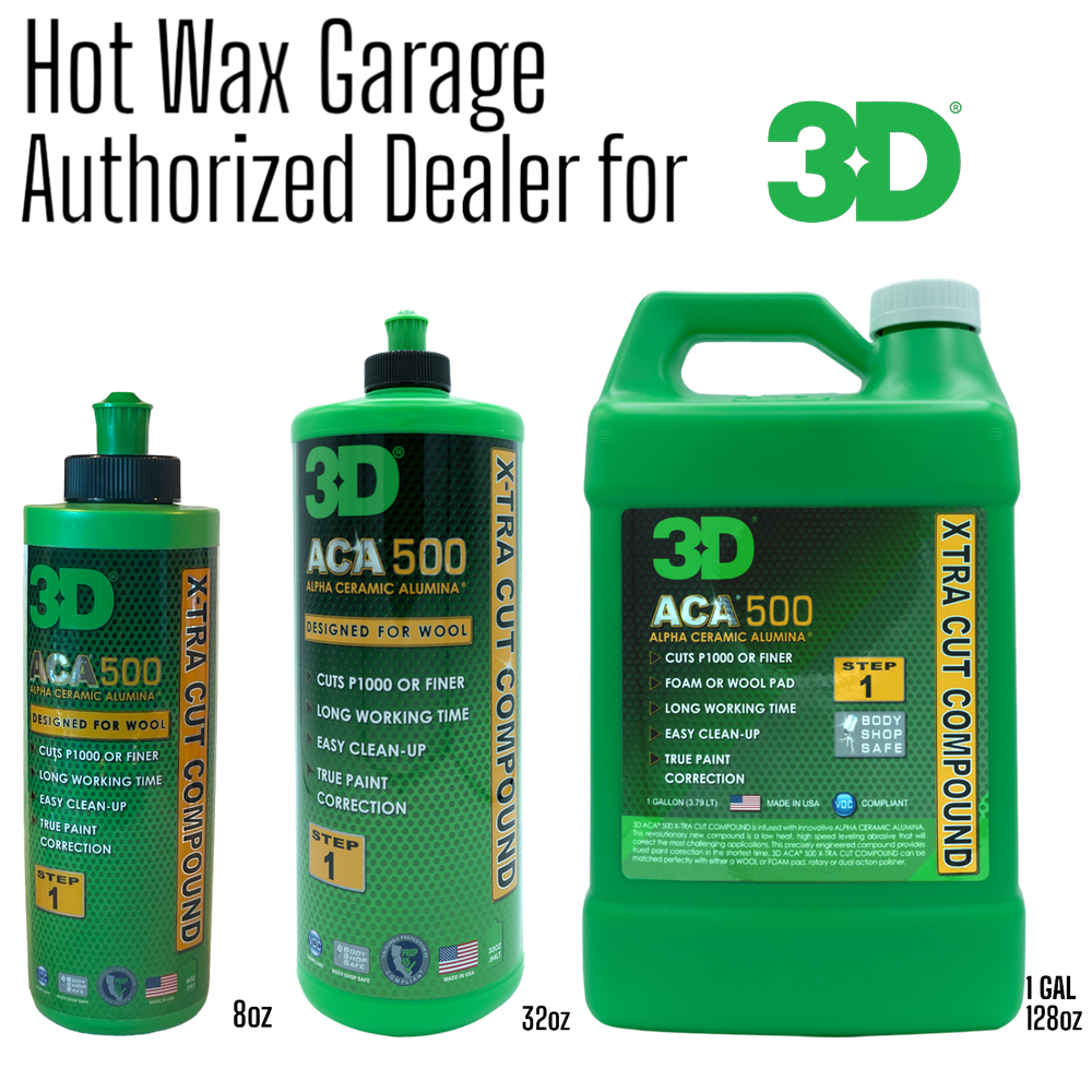 3D ACA 500 X-Tra Cut Compound - Step 1 Heavy Cutting Body Shop Compound