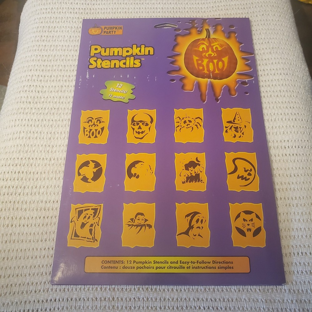 NEW Pumpkin Party Pumpkin Stencils - 12 stencils