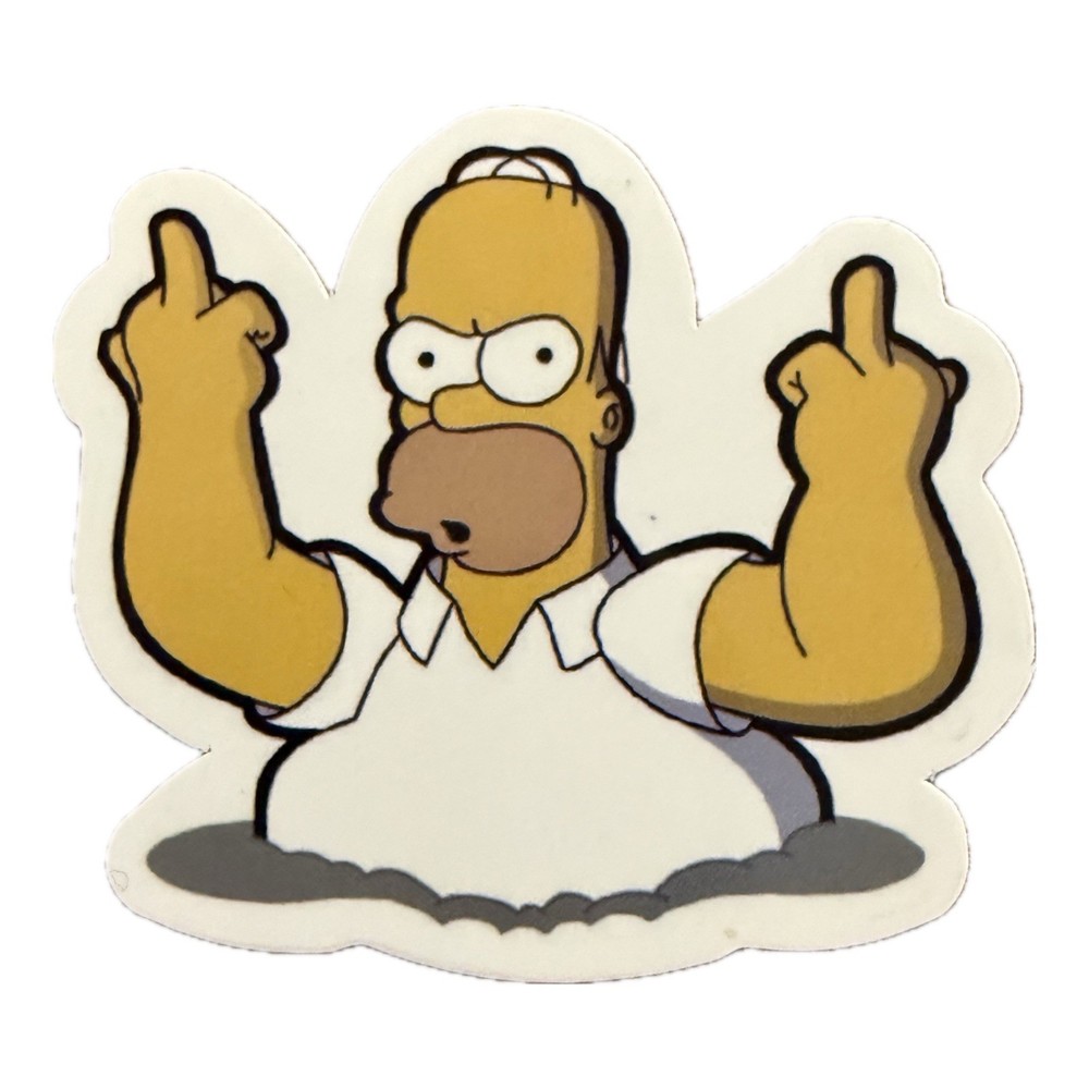 Homer Simpson & Basketball Sticker Set
