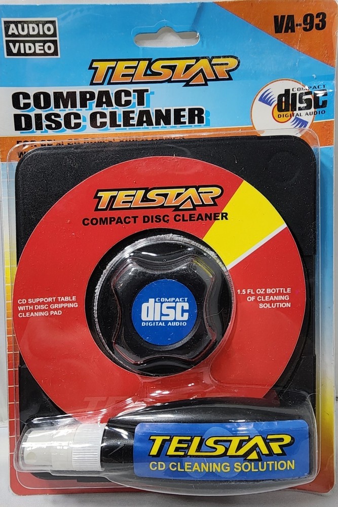 CD & DVD Compact Disc Cleaner Kit with Cleaning Solution